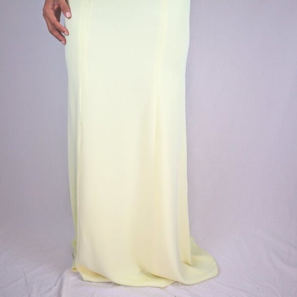 NWT Marchesa Notte Yellow Fields Lace Formal Gown $1245 - Picture 6 of 13